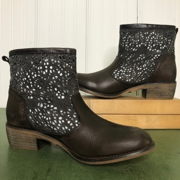 NWT Musse & Cloud Laser Cut AINHOA Zippered Boots - Picture 4 of 12